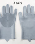 2Pcs Pet Grooming Cleaning Gloves
