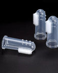 With Box Silicone Soft Pet Finger Cuff Toothbrushes Dog Brush