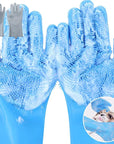 2Pcs Pet Grooming Cleaning Gloves