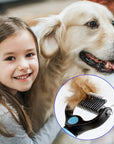 Pet Deshedding Brush Double Sided Pet Grooming Tool