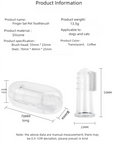 With Box Silicone Soft Pet Finger Cuff Toothbrushes Dog Brush