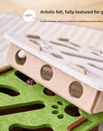 Cat Puzzle Toy Felt Puzzle Box Cat Exercise Toy
