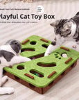 Cat Puzzle Toy Felt Puzzle Box Cat Exercise Toy