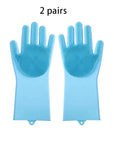 2Pcs Pet Grooming Cleaning Gloves