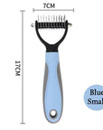 Pet Deshedding Brush Double Sided Pet Grooming Tool