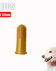 With Box Silicone Soft Pet Finger Cuff Toothbrushes Dog Brush