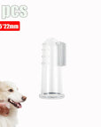 With Box Silicone Soft Pet Finger Cuff Toothbrushes Dog Brush