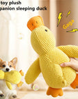 Pet Plush Toy Dog Calming Duck Companion Sleeping Duck Toys