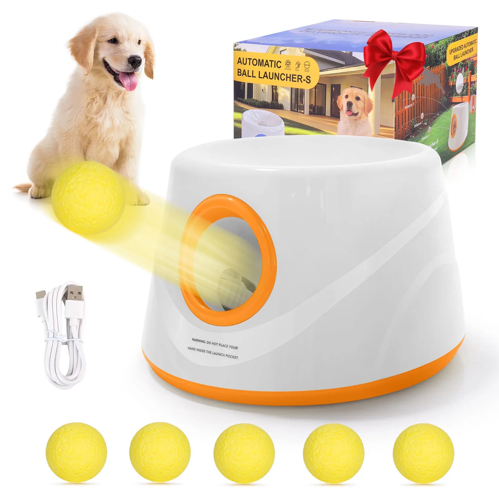 Automatic Ball Launcher for Dogs - 3 Distance