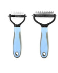 Pet Deshedding Brush Double Sided Pet Grooming Tool