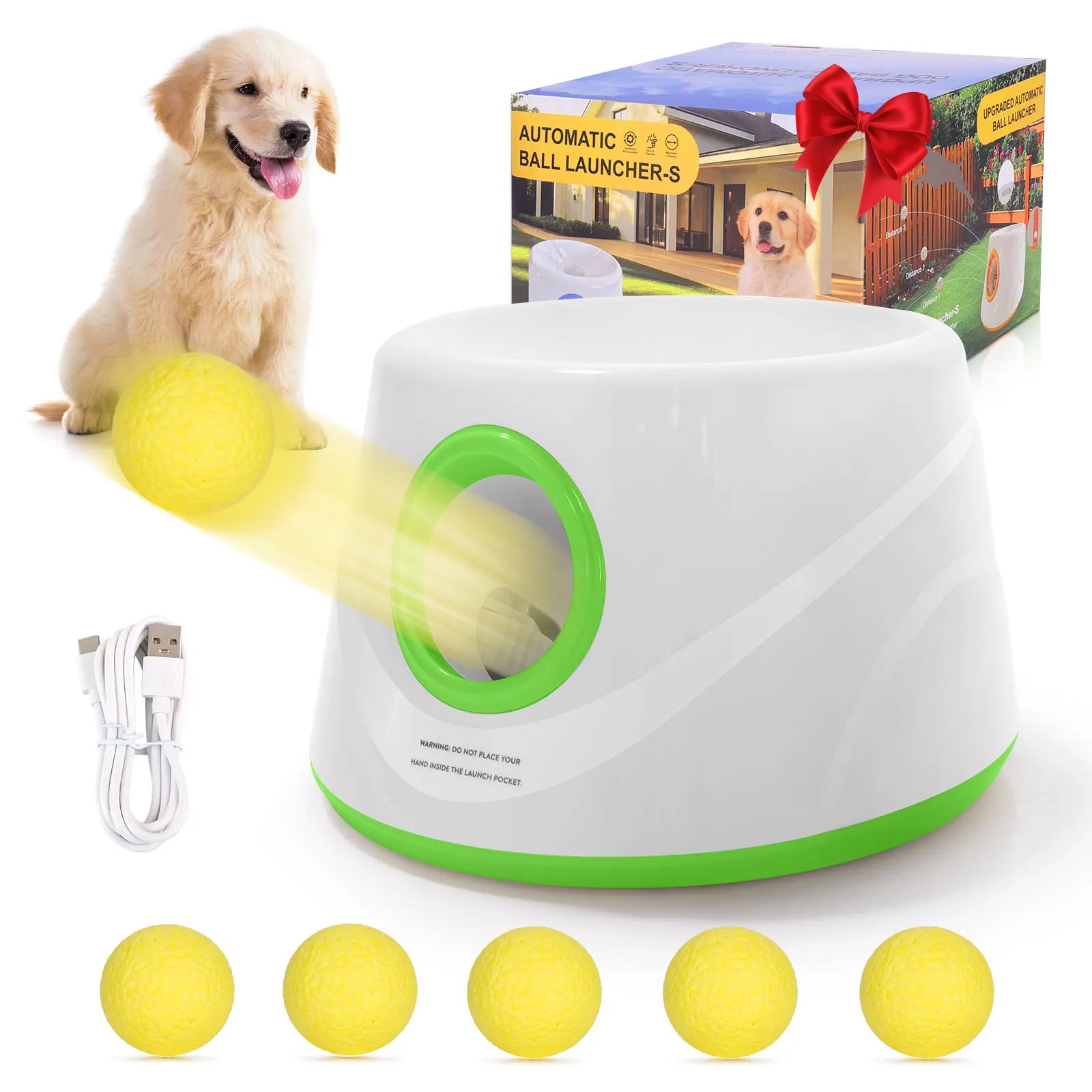 Automatic Ball Launcher for Dogs - 3 Distance