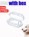 With Box Silicone Soft Pet Finger Cuff Toothbrushes Dog Brush